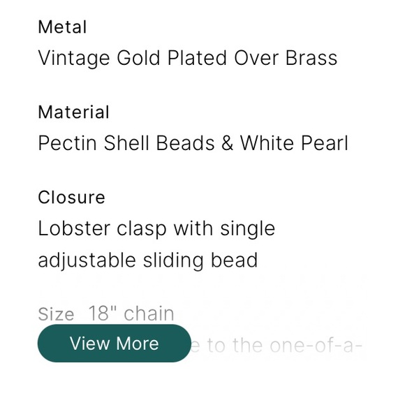 Kendra Scott Lila Strand Necklace in Vintage Gold and Pastel Shells NWT - Picture 8 of 8